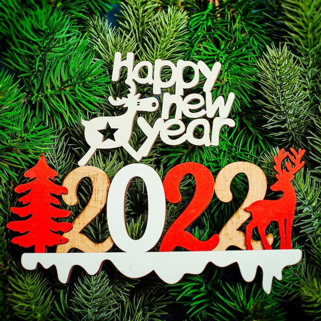 Feliz navidad y próspero año nuevo concepto. Feliz navidad y próspero año nuevo 2022