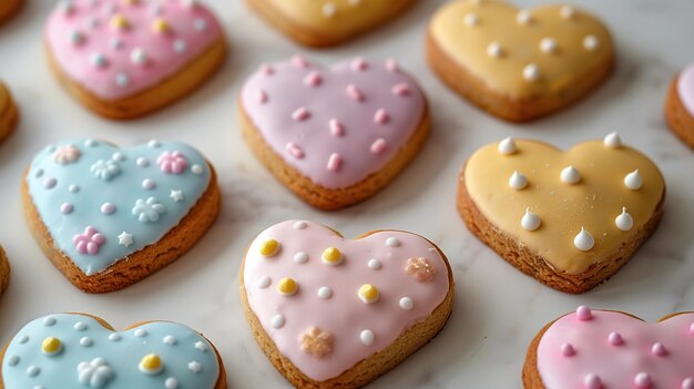 Feliz Páscoa Biscoitos de Páscoa pastel multicoloridos ovos banny em fundo branco