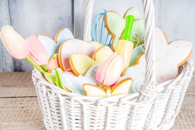 Feliz pascua con galletas