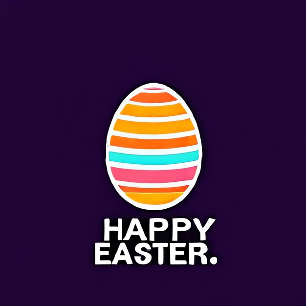 Feliz Pascua huevos de Pascua familia de Pascua