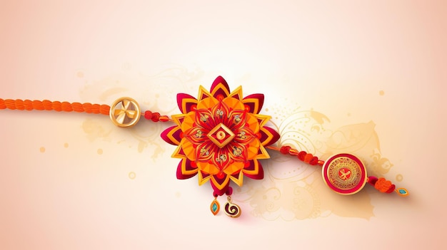 Feliz Raksha bandhan con rakhi aislado Generativo ai