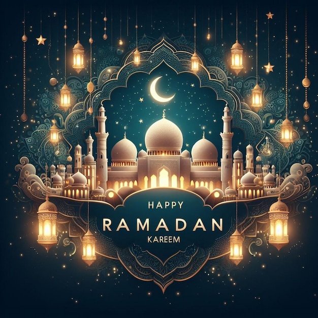 Feliz Ramadán Kareem imágenes de fondo imagen de fondo Ramadán imagen de fondo de la mezquita de Ramadán