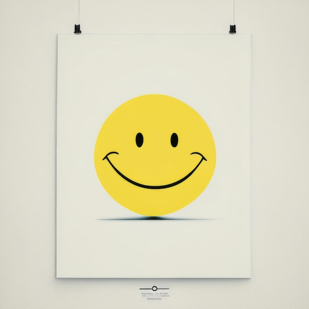 Feliz smiley emoji amarelo Generative AI