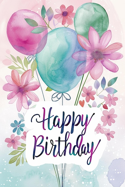 Feliz tarjeta de cumpleaños.