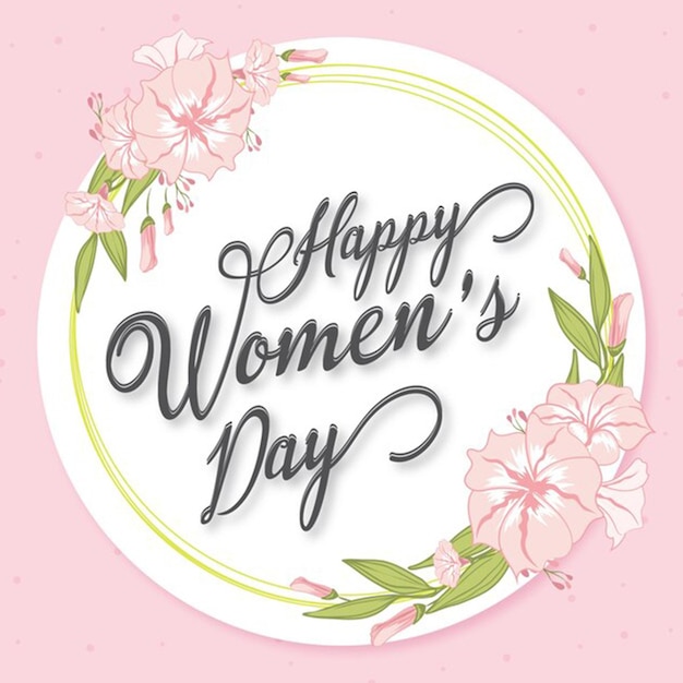 Feliz tarjeta del Día de la Mujer