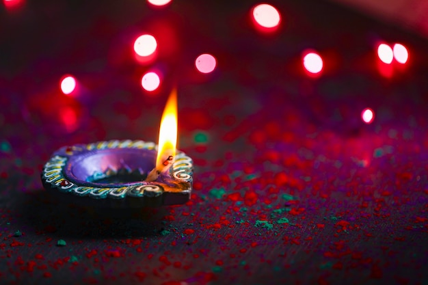 Feliz vela acesa diwali