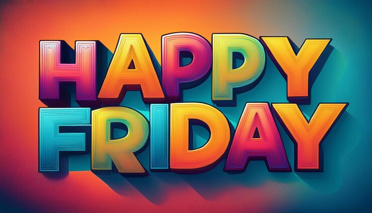 Foto feliz viernes texto