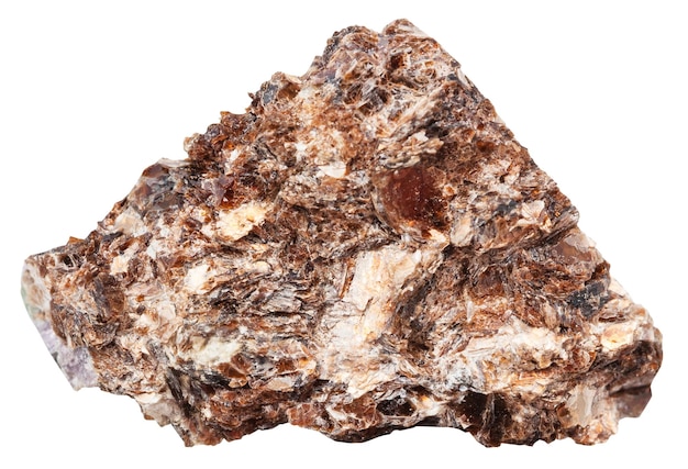 Felsen aus Phlogopit-Magnesiumglimmer isoliert
