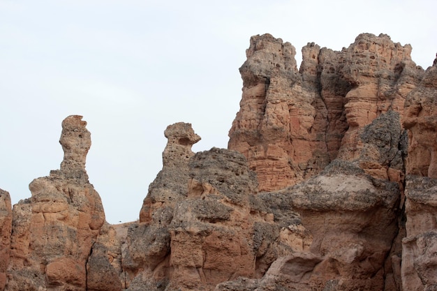 Felsen durch Winderosion erodiert