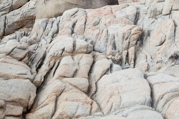 Felsen haben Grenzen ausgehöhlt