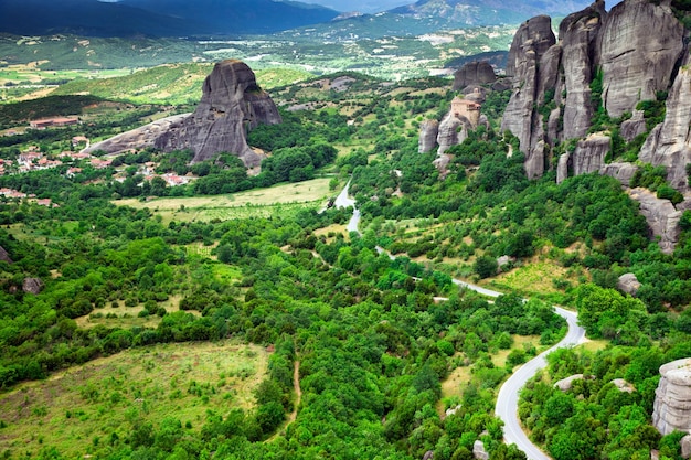 Felsen in Meteora Griechenland