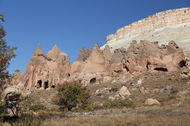 Felsformationen im Zelve Valley Kappadokien Nevsehir Türkei