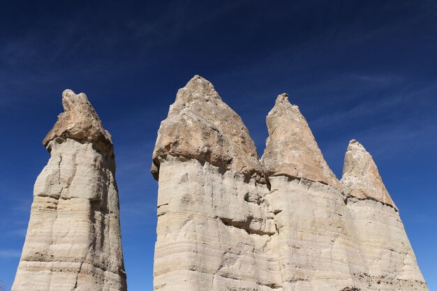 Felsformationen in Love Valley Kappadokien Nevsehir Türkei