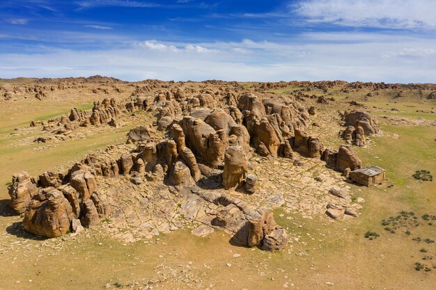 Felsformationen und Steine in der Mongolei