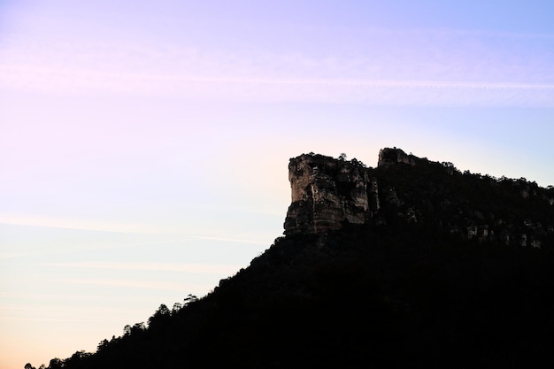 Felsige Schlucht Sierra de Guadalajara Spanien