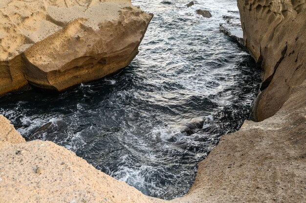 Felsküste von San Miguel del Tajao. Teneriffa, Kanarische Inseln