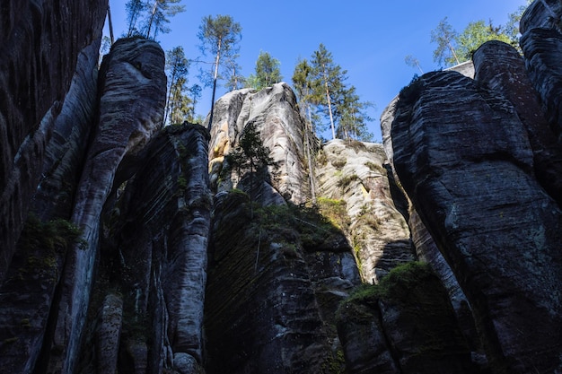Felstürme in Adrspach Teil des Adrspach-Teplice Rocks Nature Reserve, Tschechische Republik