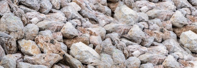 Felswand-Hintergrundtextur Nahaufnahme der Steinmauer grau-braune Struktur für den Hintergrund Banner