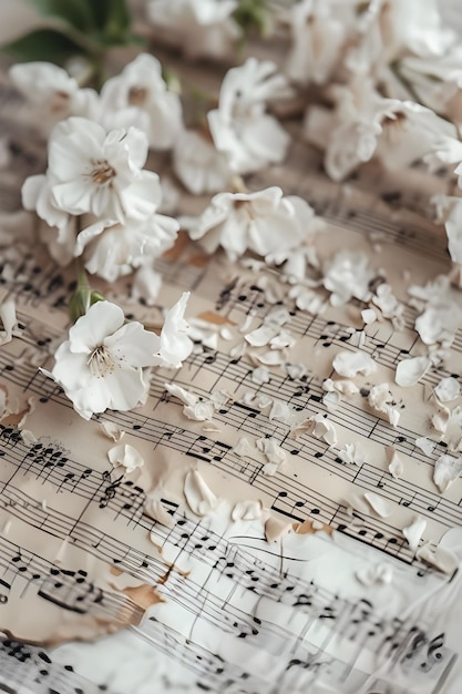 La feminidad musical abraza los tonos delicados con la música floral y de encaje de fondo