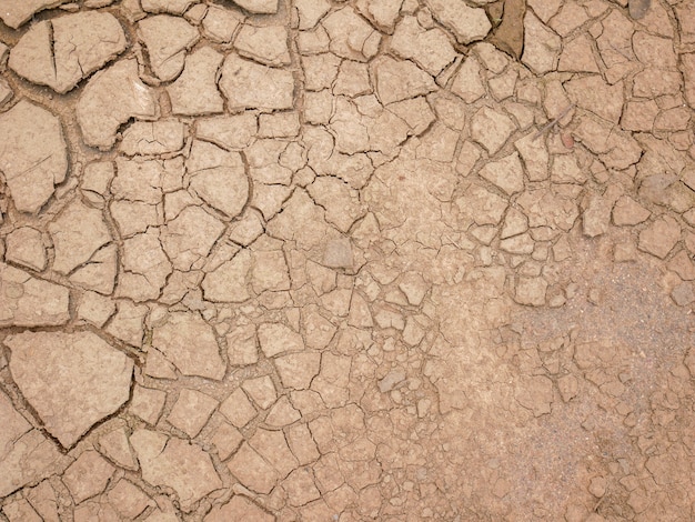 Fenda de fundo abstrato do solo Mudança climática e terra seca