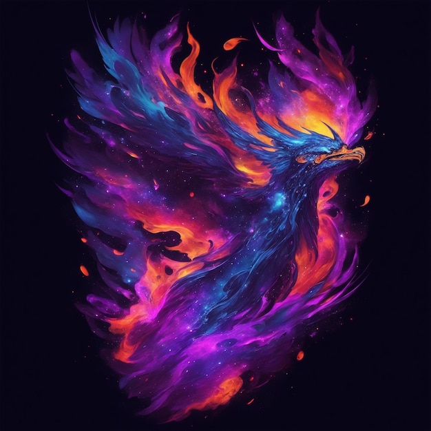 fenix Nebulosa Galaxy Camiseta Arte