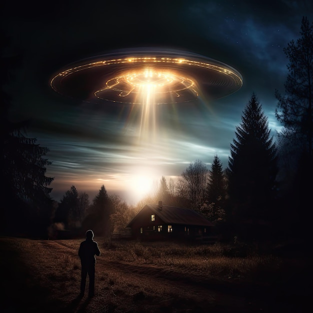 Foto fenómenos de abducción extraterrestre