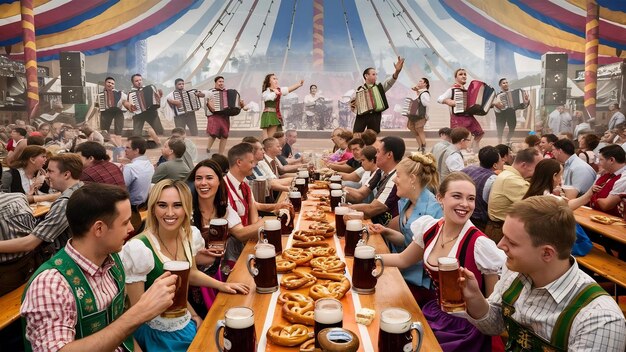 Feria de Oktoberfest en Alemania