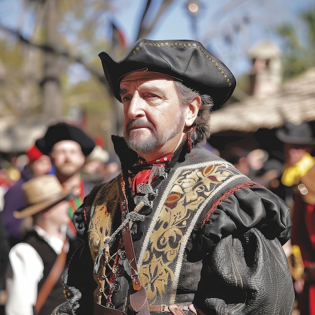 Feria del Renacimiento en pleno apogeo Repetición festiva de la historia