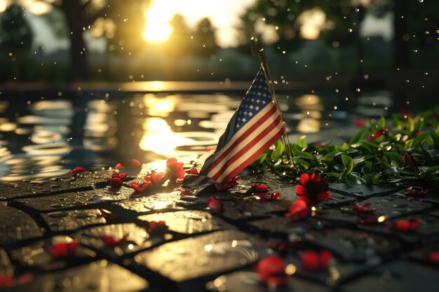 Foto feriado americano em maio em homenagem às vítimas de guerra