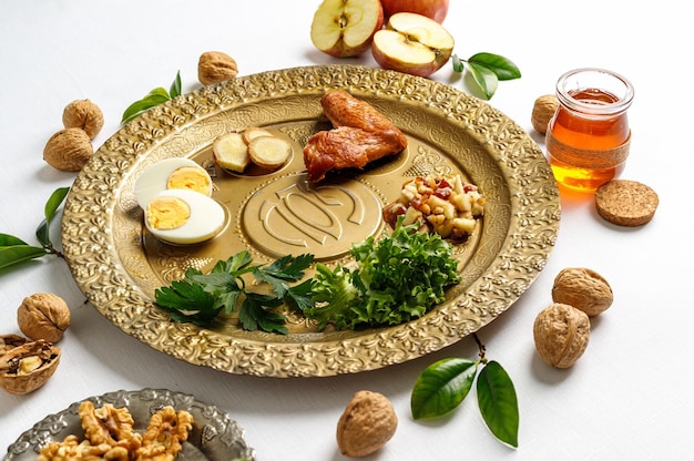 Feriado judaico Passover seder Pessach conceito