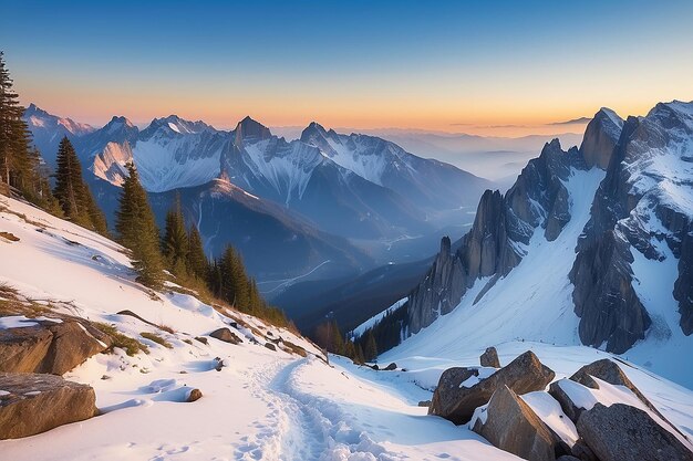 Férias de turismo de montanha maravilhosas