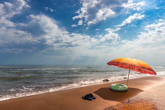 Férias de verão na praia