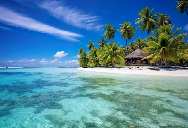 Férias de verão numa ilha tropical no Sul