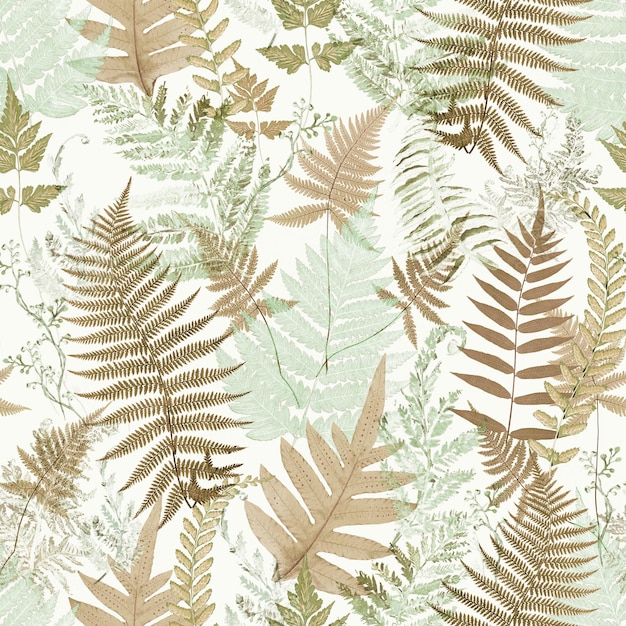 Foto ferns sutiles patrón sin costura decorativo fondo repetitivo impresión de papel pintado para azulejos