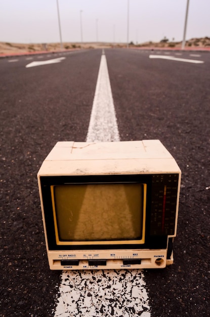 Fernsehen auf der Straße verlassen