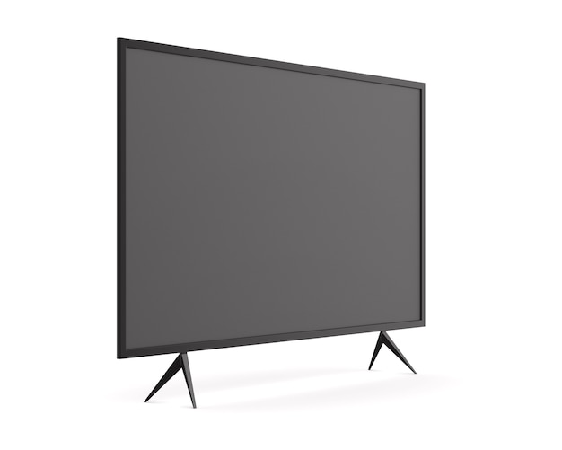 Fernsehen auf weißem Hintergrund