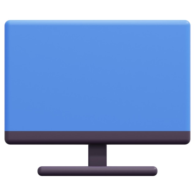 fernseher 3d-render-symbol-illustration