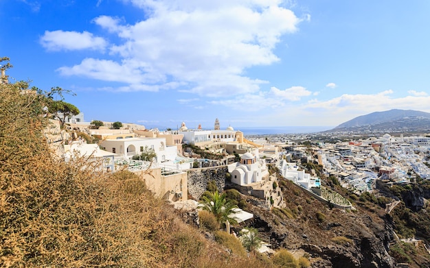 Fernsicht auf Santorini