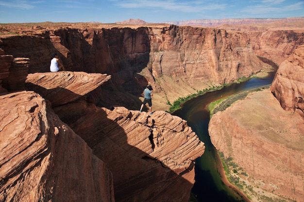 Foto ferradura colorado no arizona, eua