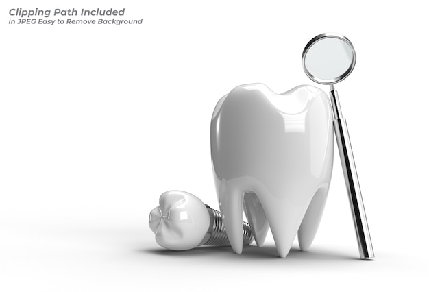 Foto ferramenta caneta de conceito de cirurgia de implantes dentários traçado de recorte criado incluído no jpeg fácil de composto.