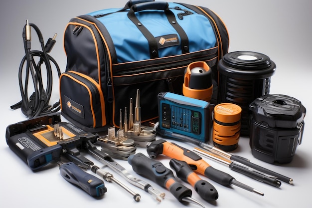 ferramentas e suprimentos úteis para equipamentos de soldagem de segurança fotografia publicitária profissional