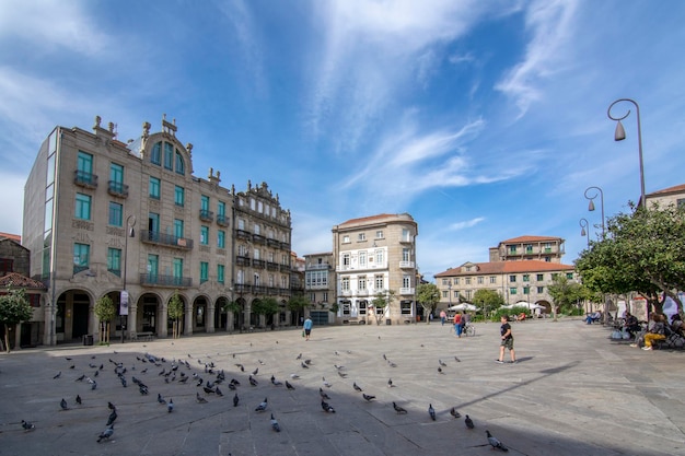 Ferreria-Platz im historischen Zentrum der Stadt Pontevedra