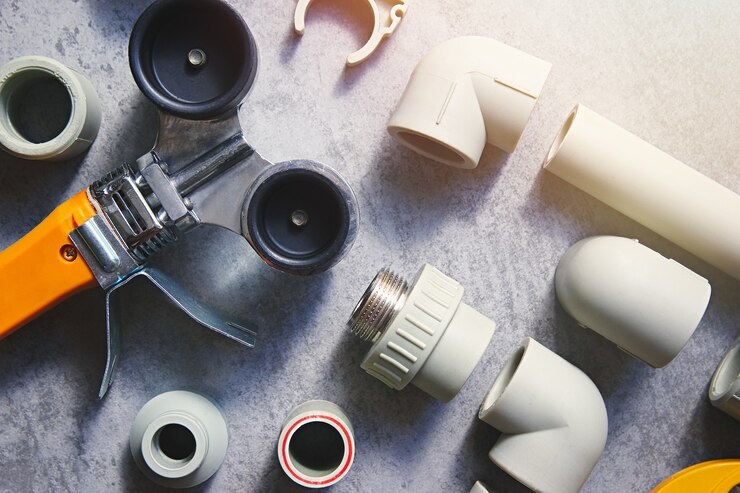 Foto ferro de solda para tesouras de tubos de pvc, acoplamentos e acessórios e outros acessórios para abastecimento de água