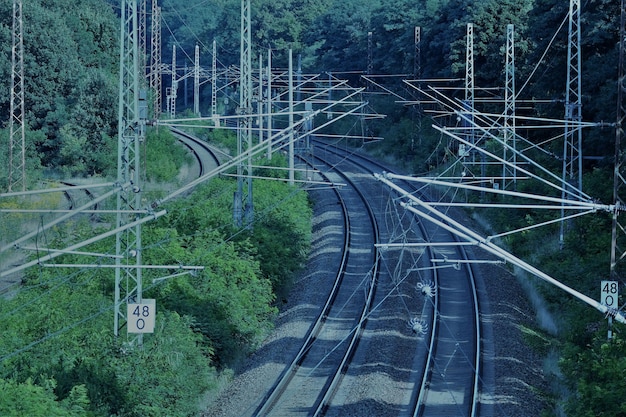 Foto ferrocarril hacia el este