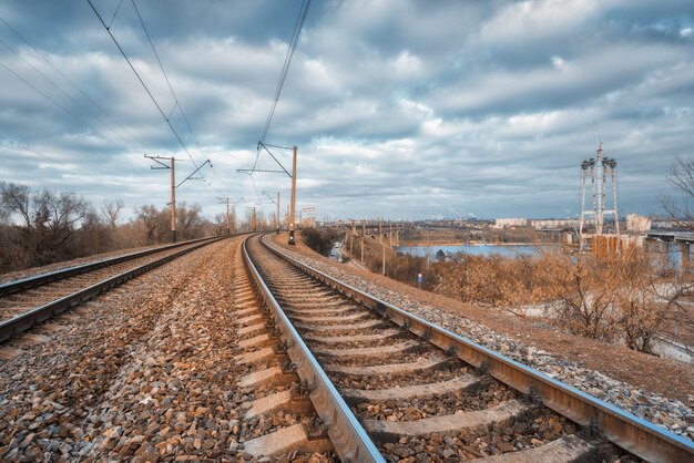 Ferrovia na cidade