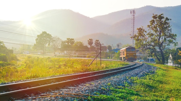 Ferrovia nas montanhas