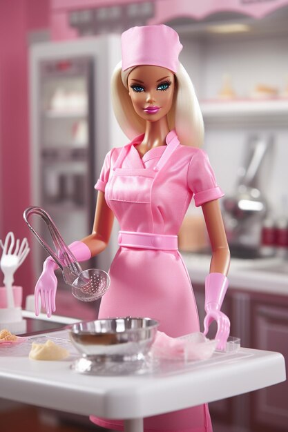 Foto fesselnde barbie-puppe von zeitloser schönheit