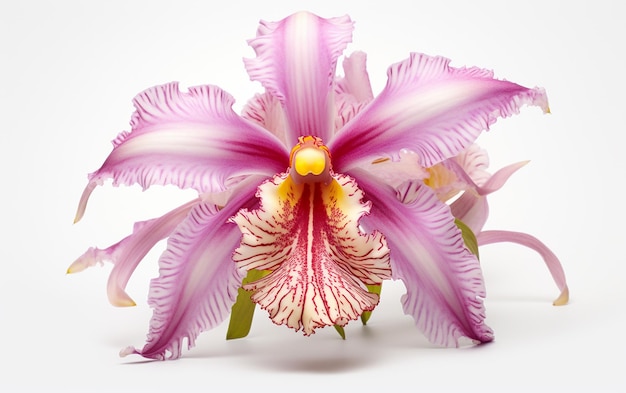 Fesselnde isolierte Orchideenblütenschönheit