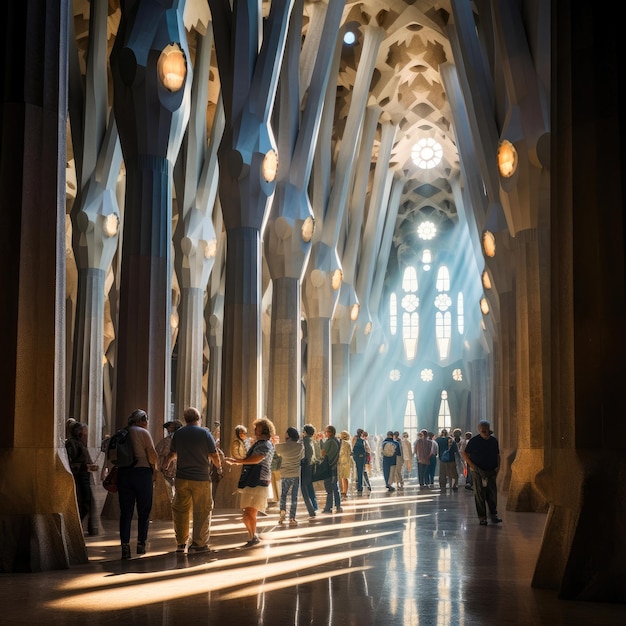 Fesselndes Spiel von Licht und Schatten in der Sagrada Familia