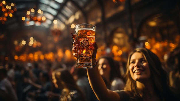 Foto festa da noite da mulher da cerveja